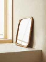 Square Wood Mirror