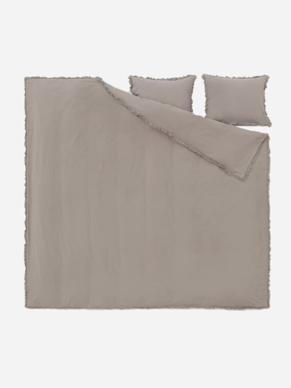 Flounced-trim Duvet Cover Set