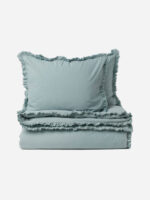 Flounced-trim Duvet Cover Set